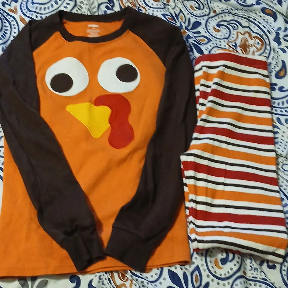 Gymboree youth turkey pajamas 12